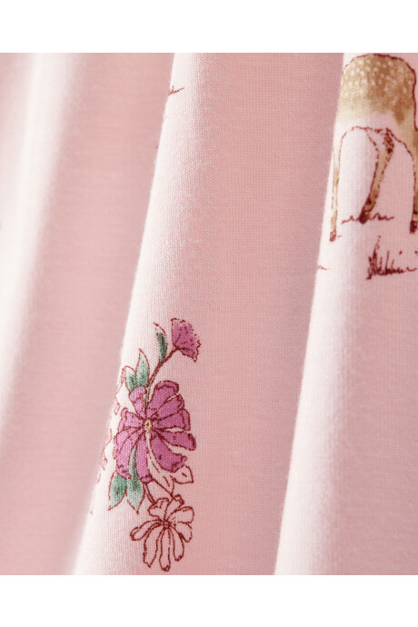 Pijama una pieza de viscosa Ecovero, con pie, diseño bosque, línea Purelysoft Sin color