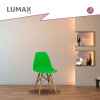 Silla De Comedor Eames Pack 4 Unidades Varios Colores Lumax Verde