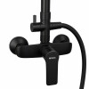 Barral de ducha monocomando Exterior con transferencia Blaster Negro Mate Barral De Ducha Monocomando Exterior Con Transferencia Blaster Negro Mate