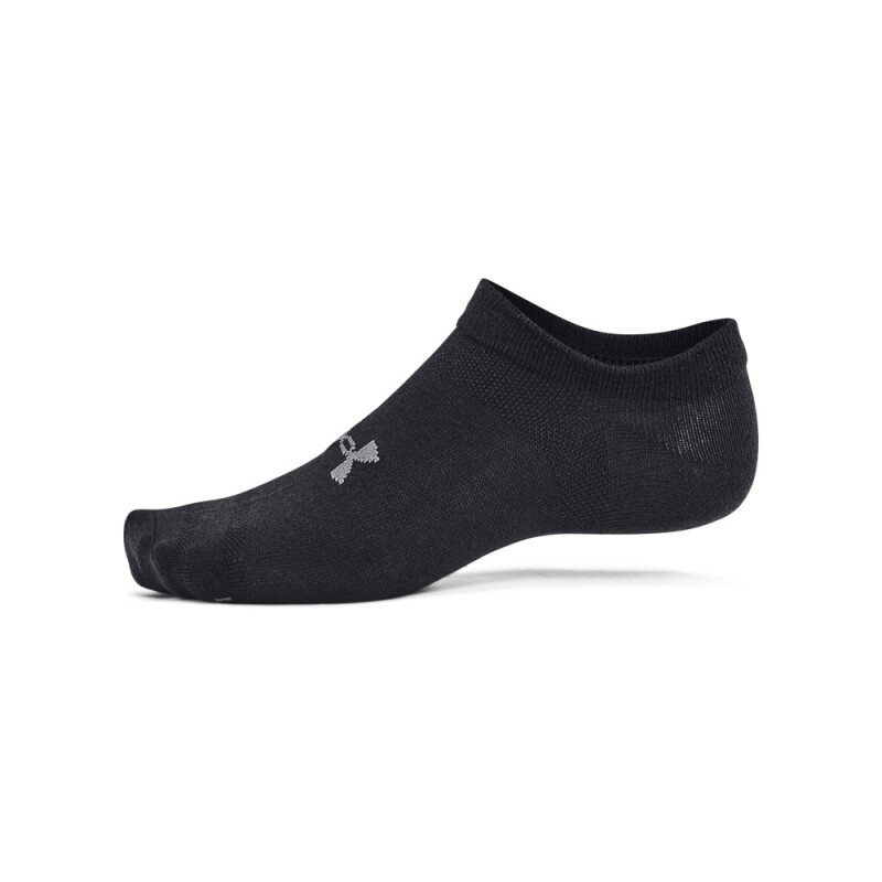 UA Essential No Show 6pk-WHT BLK-001