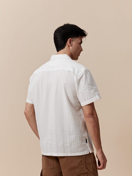 CAMISA TRAMA BLANCO