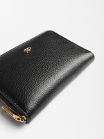Cartera Básica Con Textura negro