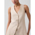 V-LINEN VEST FLAX LINEN