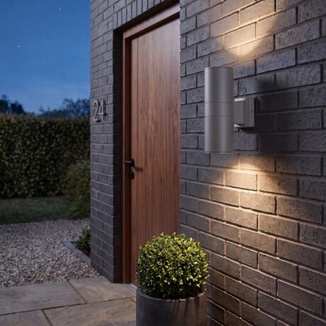 AEBC10XG Luminaria de Exterior Bidireccional Extra Grande Gris