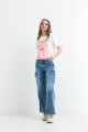Remera m/c estampada Daiquiri BLANCO