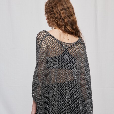 PONCHO STAR Negro