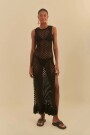 VESTIDO CROCHET Negro