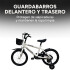 Bicicleta Infantil Shengdi R16 Canasto Parrilla Guardabarros Blanco 1