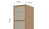 Bajo Mesada Condessa 40cm Marron/Gris Bajo Mesada Condessa 40cm Marron/Gris