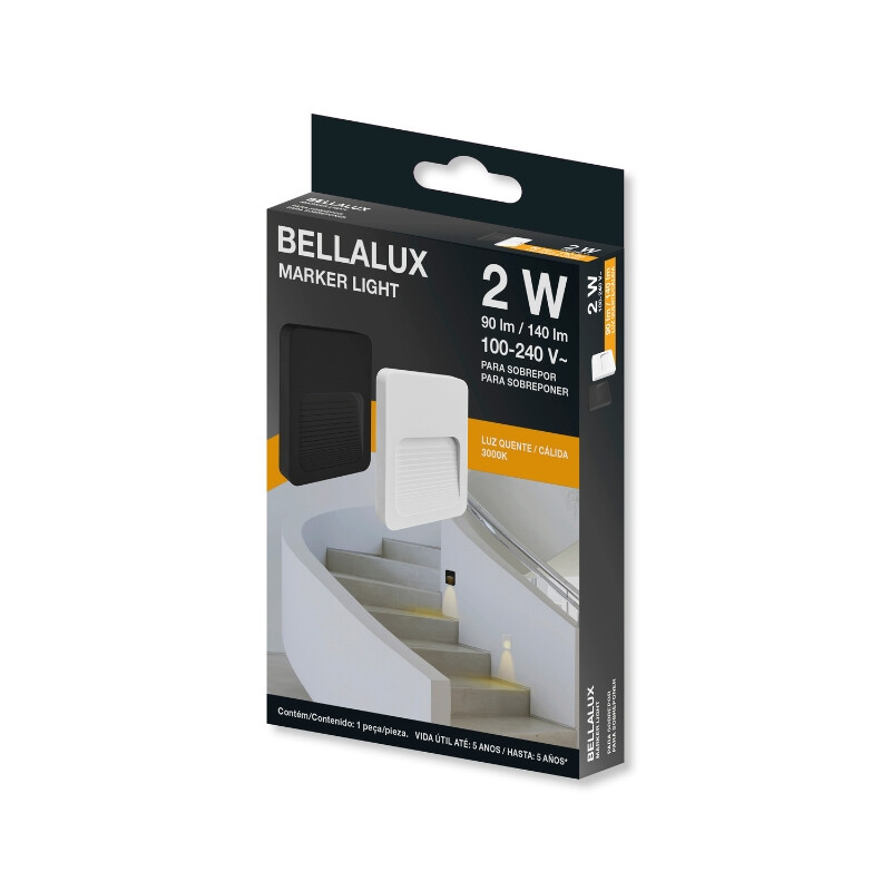 LUMINARIA EXTERIOR BELLALUX MARKER LIGHT Luminaria Exterior BELLALUX Marker Light LED 2W Blanco