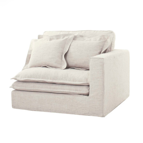 SOFÁ MODULAR MÁS DE 4 CUERPOS TELA-PREMIUM NATURAL-BEIGE LAZY NATURAL