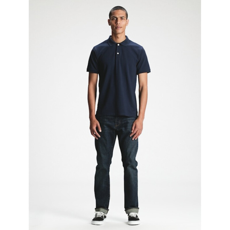 V-STRETCH PIQUE POLO - SOLID TAPESTRY NAVY