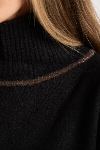 Polera Combinada Negro