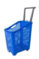 Canasto De Mano Con Ruedas Azul Canasto De Mano Con Ruedas Azul
