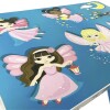 Escritorio y silla plegable infantil azul
