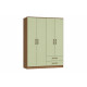 Ropero Armario de 4 Puertas TOKIO PISTACHO