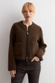 Chaqueta reversible chocolate