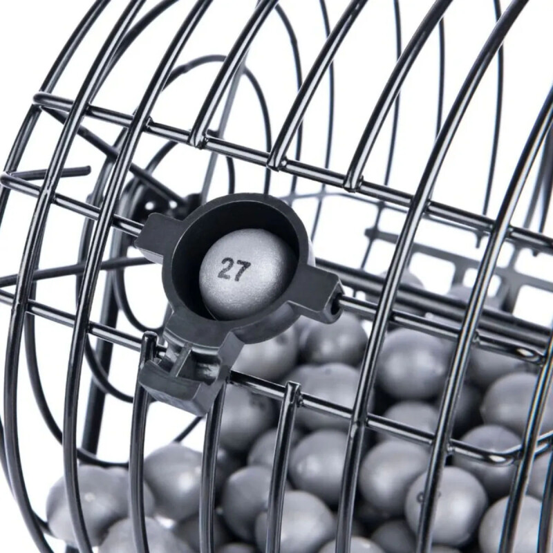 Bingo Clásico con bolillero metálico Bingo Clásico con bolillero metálico