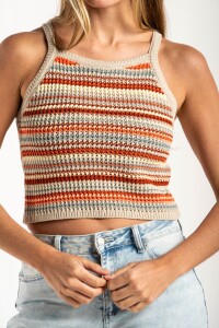 Top Tejido Rayado Multi