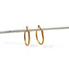 Caravanas aros de oro finos- Oro bajo - Sin piedra- CA8250 sinpiedra