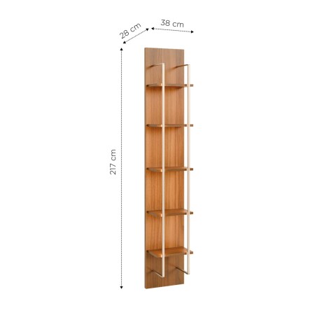 ESTANTERÍA/MUDULAR MDF MARRON GLASS ALMENDRA