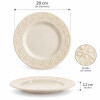 Juego de 6 Platos de Postre de Porcelana Oxford 20cm Juego de 6 Platos de Postre de Porcelana Oxford 20cm