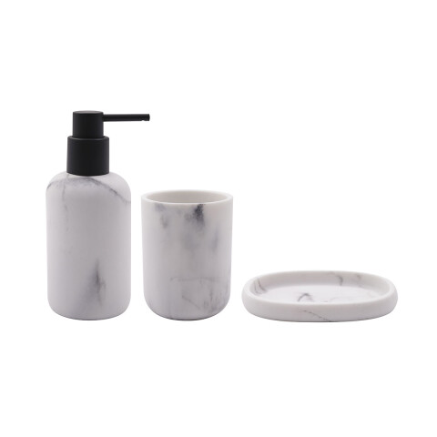 Set x 3 Accesorio de Baño Resina Home Class BLANCO