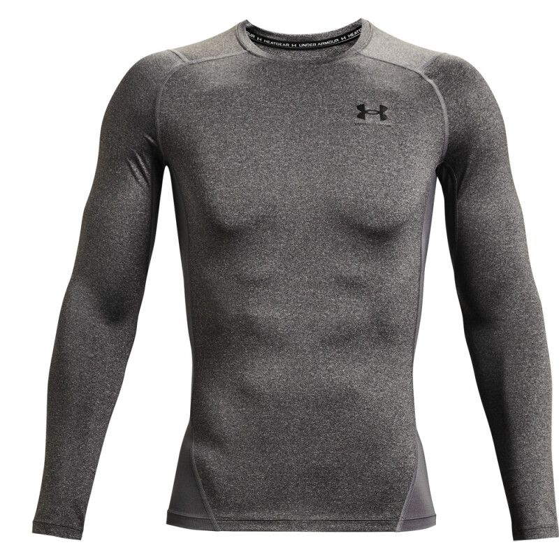 UA HG Armour Comp LS-WHT GRY-090