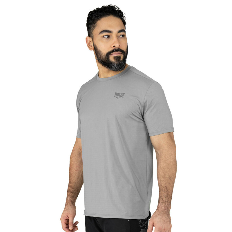 TSHIRT MEN POLY/SPX EVERLAST IRON CH M6 CHARCOAL