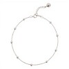 Tobillera Bolas-Plata 925-Sin Piedra-TO3001 sinpiedra