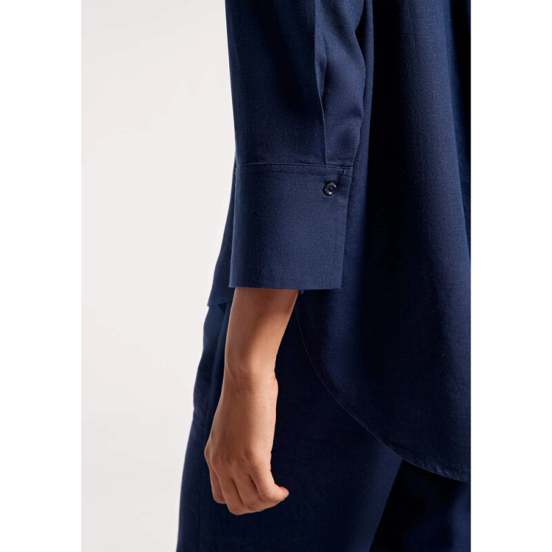 CAMISA FEM AZUL ESCURO