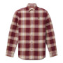 Camisa Herringbone Flannel Check Hombre Burgundy YD