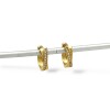 Caravanas Aros Cruzados Zirconia de oro- Oro bajo - Zirconia- CA8152 conpiedra
