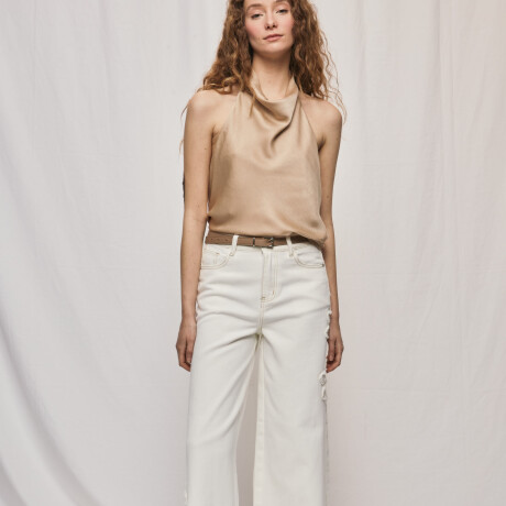 PANTALÓN FLORALA Blanco