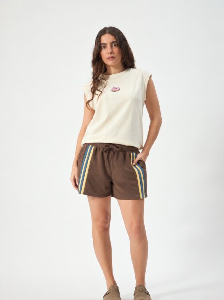 SHORT RAYO MARRON