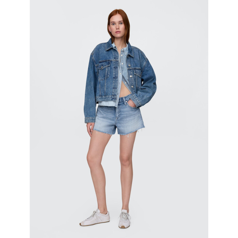HOT RELAXED CUT OFF SHORT LT DASHLER LIGHT INDIGO 1
