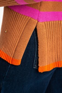 Sweater Rayado Rosa