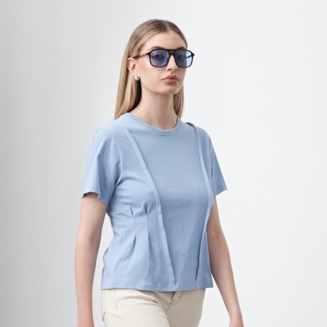 REMERA SHIITAKE Celeste