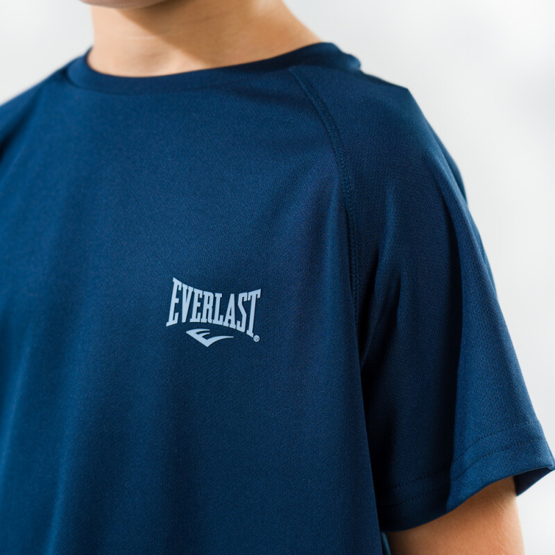 TSHIRT BOYS POLY BORDER-NA AZUL NAVI