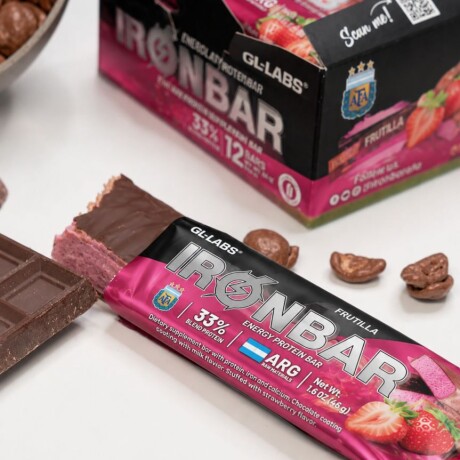 Barra Proteica Sin TACC Iron Bar Gentech Frutilla