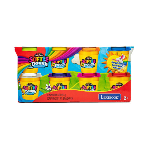 Softee Dough Pack x 8 Latas de Masas Colores Lexibook U