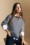 SWEATER LOMA Azul Marino
