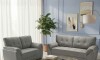 Juego De Living Sillones Sofá 2 Y 3 Cuerpos - Montana Gris
