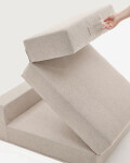 Puf cama convertible Arty beige 70 x 89 (200) cm Puf cama convertible Arty beige 70 x 89 (200) cm