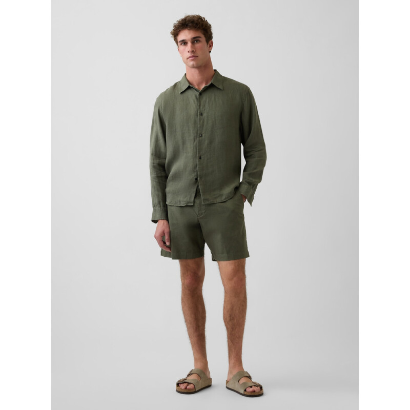LS LINEN TWEED GREEN