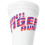 Medias Running Performance Run Sock Crew Unisex Brilliant White/flash Red/edo Purple