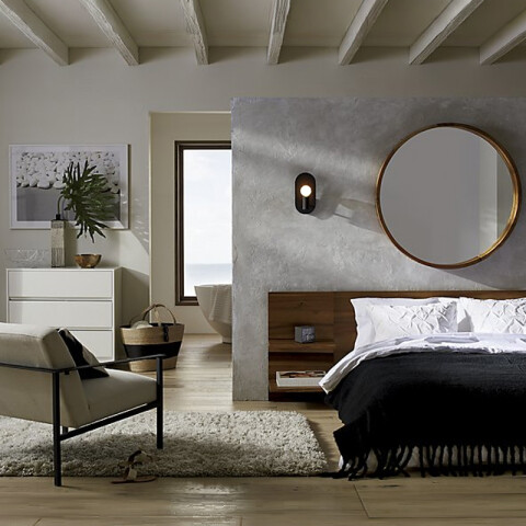 Aplique pared acero negro globo vidrio opal E27 IX9287