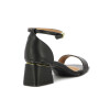 Sandalia Vizzano Mujer Con Pulsera Taco 5cm Negro