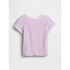 V-JPN IE RIB RINGER TEE PALE LILAC