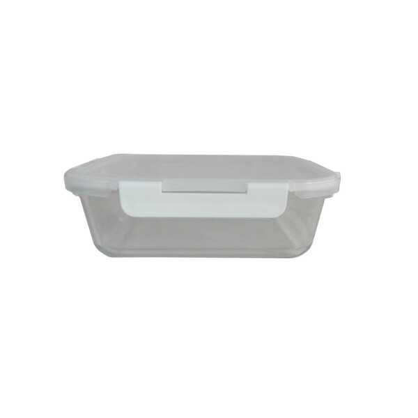POTE VIDRIO RECTANGULAR 1,7 LT HERMETICO TRANSPARENTE